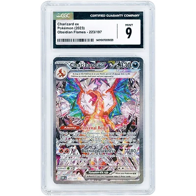 Charizard EX 2023 Pokemon Obsidian Flames Special Illustration Rare #223 CGC Authenticated 9 Card
