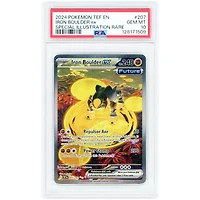 Iron Boulder EX 2024 Pokemon Temporal Forces Special Illustration Rare #207 PSA Authenticated 10 Card