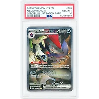 N's Zoroark EX 2025 Pokemon Journey Together Special Illustration Rare #185 PSA Authenticated 10 Card