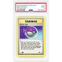 Master Ball 2000 Pokemon Gym Challenge 1st Edition #116 PSA Authenticated 9 Card