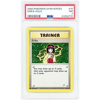 Erika 2000 Pokemon Gym Heroes Holo Rare #16 PSA Authenticated 7 Card