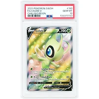 Celebi V 2021 Pokemon Chilling Reign Ultra Rare #160 PSA Authenticated 10 Card