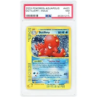 Octillery 2003 Pokemon Aquapolis Holo Rare #H20 PSA Authenticated 7 Card