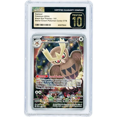 Noctowl 2024 Pokemon Scarlet & Violet Pokemon Center Exclusive Promo #141 CGC Authenticated Pristine 10 Card