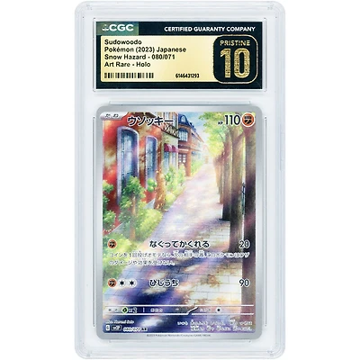 Sudowoodo 2023 Pokemon Snow Hazard Japanese Art Rare #80 CGC Authenticated Pristine 10 Card