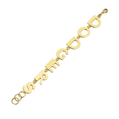 Los Angeles Dodgers Letter Link Bracelet by Jill Martin