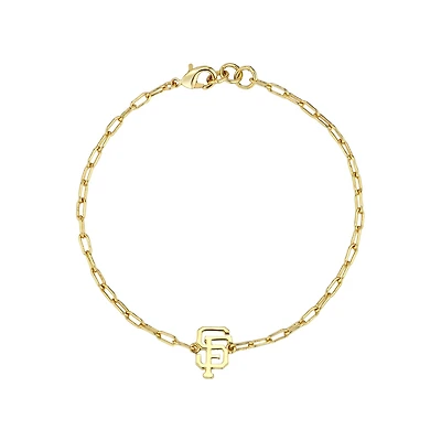 Women's by Jill Martin Gold San Francisco Giants Classic Paperclip Bracelet