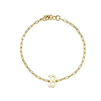 Women's by Jill Martin  Gold Boston Red Sox Classic Paperclip Bracelet