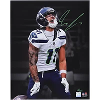Jaxon Smith-Njigba Seattle Seahawks Autographed 16" x 20" Unleashed Black Spotlight Photograph with Signature