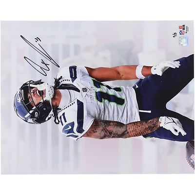 Jaxon Smith-Njigba Seattle Seahawks Autographed 16" x 20" Unleashed White Spotlight Photograph with Black Signature - Limited Edition of 5