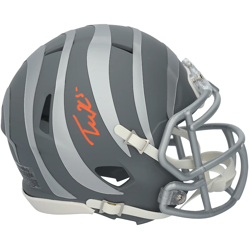 Tee Higgins Cincinnati Bengals Autographed Riddell Slate Speed Mini Helmet