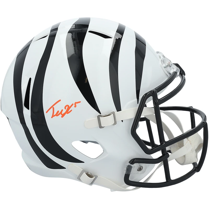 Tee Higgins Cincinnati Bengals Autographed Riddell 2022 Alternate Speed Replica Helmet