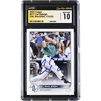 Cal Raleigh Seattle Mariners Autographed 2022 Topps #277 CGC Authenticated GEM MINT 10 Rookie Card