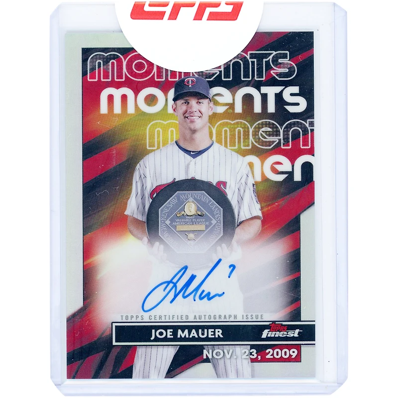 Joe Mauer Minnesota Twins Autographed 2023 Topps Finest Moments #FMA-JM Card