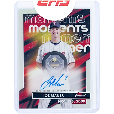 Joe Mauer Minnesota Twins Autographed 2023 Topps Finest Moments #FMA-JM Card
