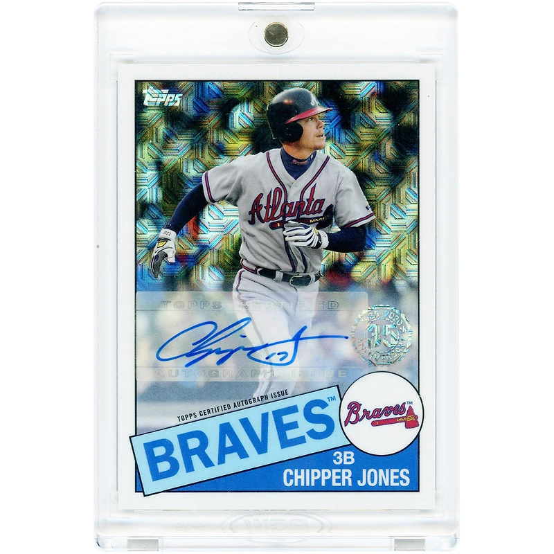 Chipper Jones Atlanta Braves Autographed 2020 Topps Silver Pack '85 Topps Design #85TC-3 #4/25 Card