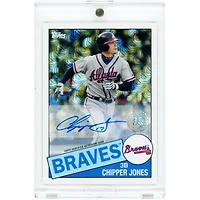 Chipper Jones Atlanta Braves Autographed 2020 Topps Silver Pack '85 Topps Design #85TC-3 #4/25 Card