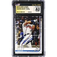Austin Riley Atlanta Braves Autographed 2019 Topps Update #US252 CGC Authenticated Auto 10 Rookie Card