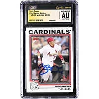 Yadier Molina St. Louis Cardinals Autographed 2004 Topps #324 CGC Authenticated Auto 10 Rookie Card