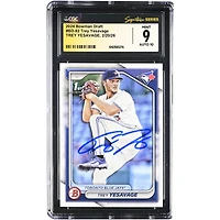 Trey Yesavage Toronto Blue Jays Autographed 2024 Bowman Draft #BD-92 CGC Authenticated /10 Card