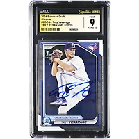 Trey Yesavage Toronto Blue Jays Autographed 2024 Bowman Draft Chrome #BDC-92 CGC Authenticated /10 Card