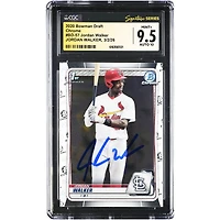 Jordan Walker St. Louis Cardinals Autographed 2020 Bowman Draft Chrome #BD-57 CGC Authenticated /10 Card