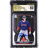 Roman Anthony Boston Red Sox Autographed 2023 Bowman Chrome Prospects #BCP-71 CGC Authenticated Auto 10 Card
