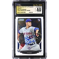 Zack Wheeler New York Mets Autographed 2013 Bowman Draft Picks & Prospects Chrome #20 CGC Authenticated Auto 10 Rookie Card