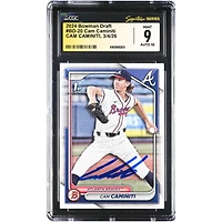 Cam Caminiti Atlanta Braves Autographed 2024 Bowman Draft #BD-20 CGC Authenticated /10 Card