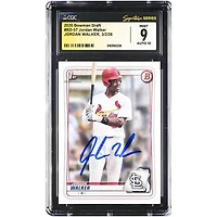 Jordan Walker St. Louis Cardinals Autographed 2020 Bowman Draft #BD-57 CGC Authenticated /10 Card
