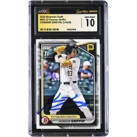 Konnor Griffin Pittsburgh Pirates Autographed 2024 Bowman Draft #BD-22 CGC Authenticated GEM MINT 10 Card