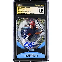 Bryce Harper Washington Nationals Autographed 2011 Bowman Chrome Futures #1 CGC Authenticated 10/10 Card