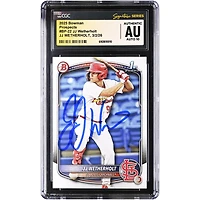 JJ Wetherholt St. Louis Cardinals Autographed 2025 Bowman Prospects #BP-22 CGC Authenticated Auto 10 Card