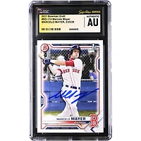 Marcelo Mayer Boston Red Sox Autographed 2021 Bowman Draft #BD-174 CGC Authenticated / Card