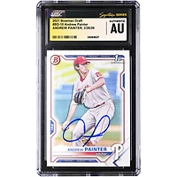 Andrew Painter Philadelphia Phillies Autographed 2021 Bowman Draft #BD-10 CGC Authenticated Card