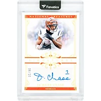 Ja'Marr Chase Cincinnati Bengals Autographed 2025 Panini National Treasures Gold #SIG-JMC #6/10 Card