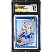 Paige Bueckers Dallas Wings Autographed 2025 Panini Donruss WNBA Rated Rookie #86 CGC Authenticated 10/10 Rookie Card
