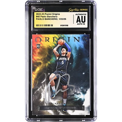Paolo Banchero Orlando Magic Autographed 2022-23 Panini Origins #40 CGC Authenticated Auto 10 Rookie Card
