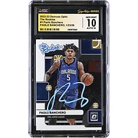 Paolo Banchero Orlando Magic Autographed 2022-23 Donruss Optic The Rookies #1 CGC Authenticated 10/10 Rookie Card