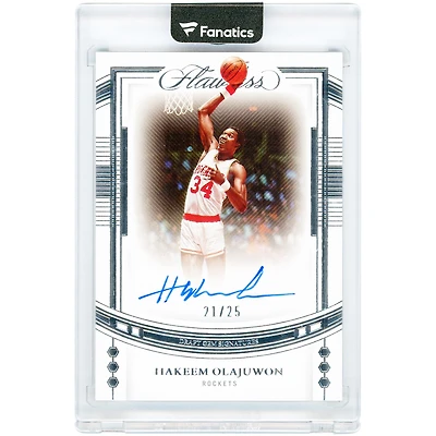 Hakeem Olajuwon Houston Rockets Autographed 2022-23 Panini Flawless #DGS-HKO #21/25 Card