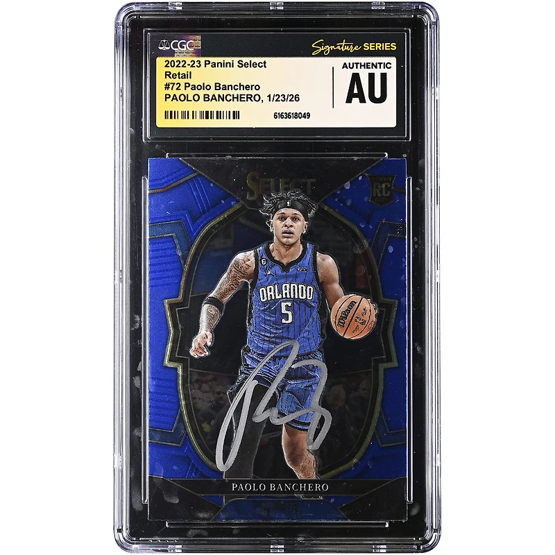 Paolo Banchero Orlando Magic Autographed 2022-23 Panini Select Retail #72 CGC Authenticated / Rookie Card