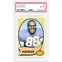 Alan Page Minnesota Vikings 1970 Topps #59 PSA Authenticated 8 Rookie Card