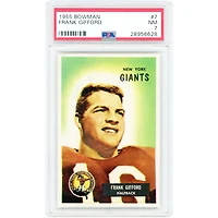 Frank Gifford New York Giants 1955 Bowman #7 PSA Authenticated 7 Card