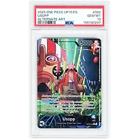 Usopp 2025 One Piece Royal Blood Alternate Art #OP10-042 PSA Authenticated 10 Card
