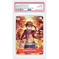 Monkey D. Luffy 2024 One Piece Treasure Booster Set Promo Card #ST10-006 PSA Authenticated 10 Card