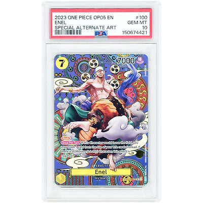 Enel 2023 One Piece Awakening of the New Era Special Alternate Art #OP05-100 PSA Authenticated 10 Card