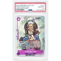 Trafalgar Law 2024 One Piece 500 Years in the Future Treasure Rare #ST10-010 PSA Authenticated 10 Card