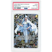 Rob Lucci 2024 One Piece Emperors in the New World Special Alternate Art #OP05-093 PSA Authenticated 10 Card