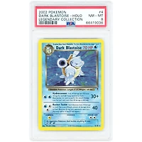Dark Blastoise 2002 Pokemon Legendary Collection Holo Rare #4 PSA Authenticated 8 Card