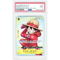 Monkey D. Luffy 2025 One Piece McDonald's Promotional Card Set Japanese Promo Card #P-106 PSA Authenticated 9 Card
